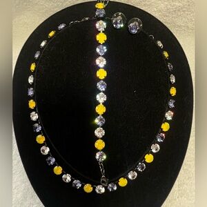 NEW Handmade 8.5mm Swarovski Crystal Set. Price is Firm.